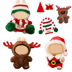 Ahdesana elk bodysuit for 15/17cm dolls, festive and snug.