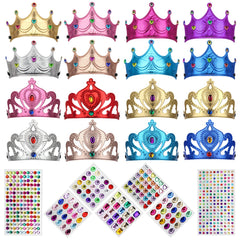 AHIER 23-piece foam crowns set for colorful DIY party play