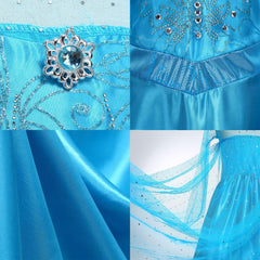 AHLPO Elsa Dress wig braid adds fairy tale charm