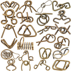 Ahyuan bronze-finish metal puzzle with timeless appeal.
