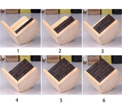 Ahyuan colorful wooden blocks showing geometric shapes.