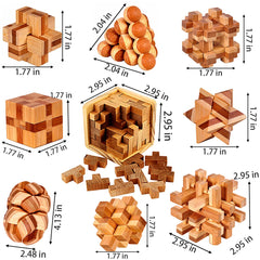Ahyuan bamboo burrs combine traditional charm with modern brainteaser appeal.