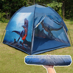 Ai-Uchoice dinosaur tent accommodates 2-3 kids for group play.
