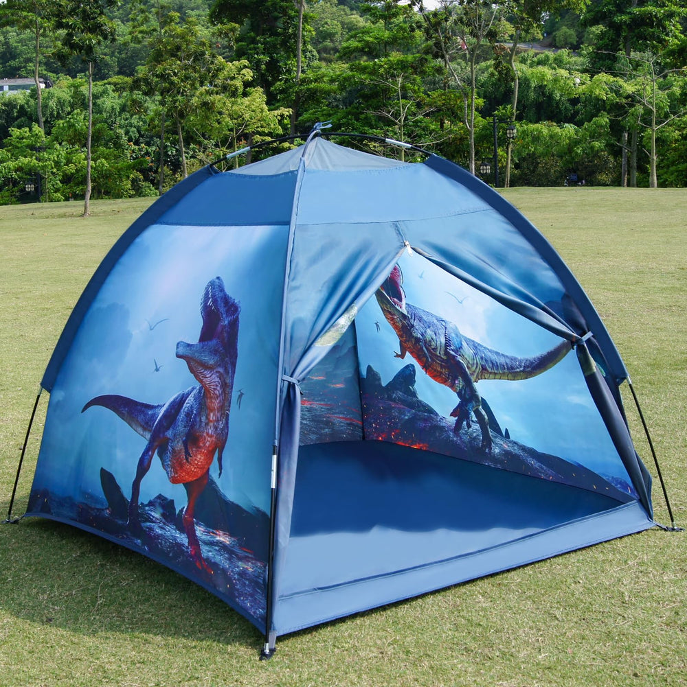 Ai-Uchoice Dinosaur Tent setup scene for kids activating imagination.