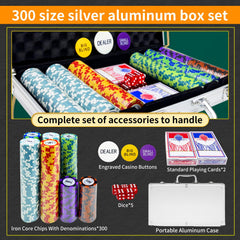 AIBETOMG 14-gram clay poker chips feel casino-grade.