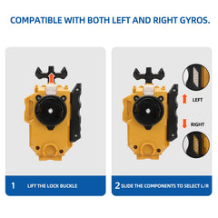 AIBREAY burst launcher with left-right spin for versatile control.