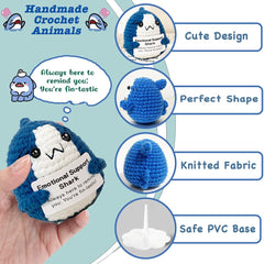 AicooFest crochet animal set with card visible packaging.