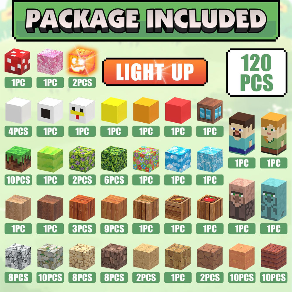 AIDYVOI light-up blocks in action showcasing glowing accents during play.