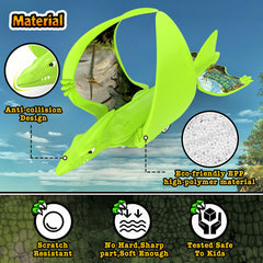 Aiencsai foam plane range 33 to 49 feet for backyard flight variety.