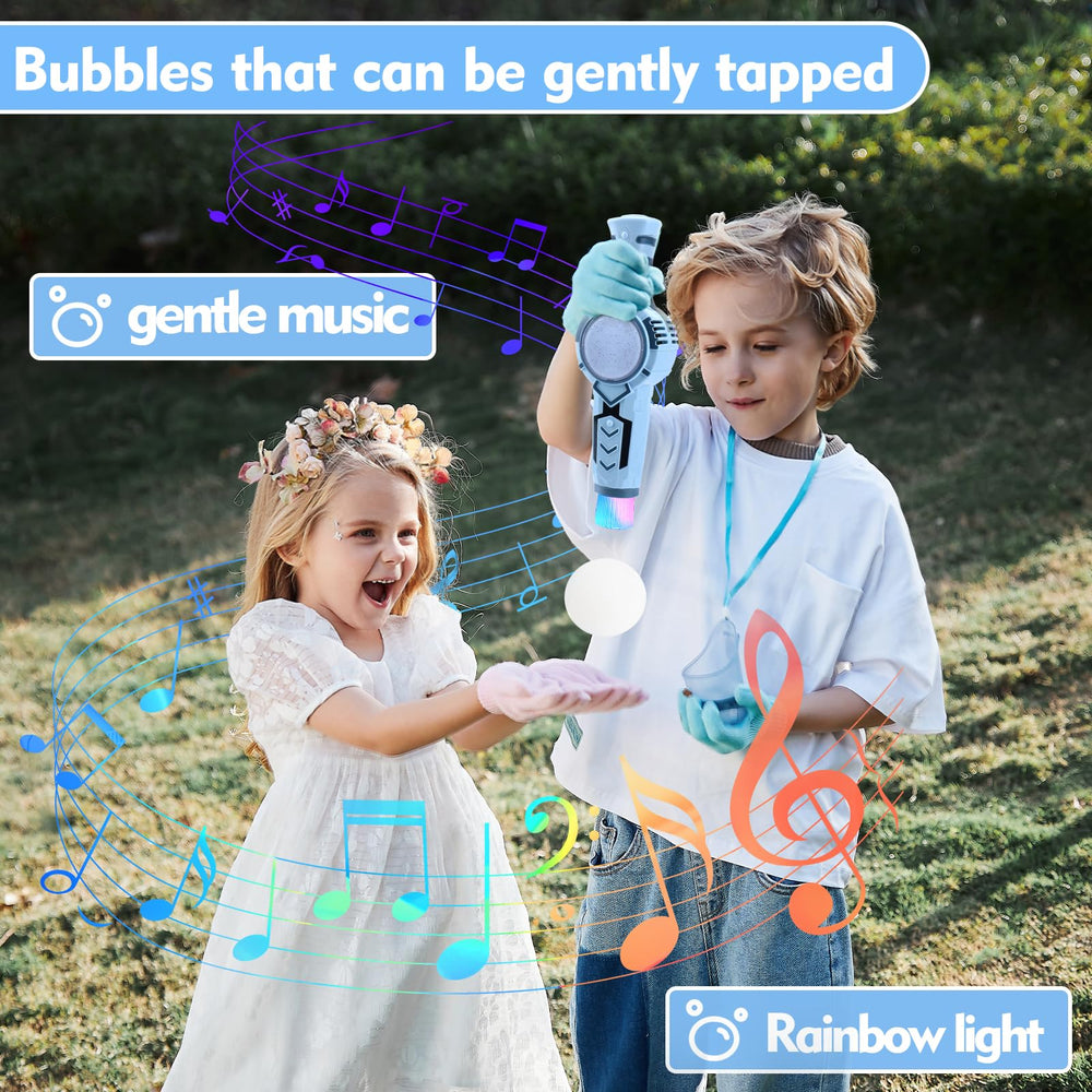 AIERSA Magic Bubble Wand with Gloves enabling interactive smoky pops