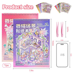 Aifong 3D scene stickers close-up shows vivid textures for tactile crafting.