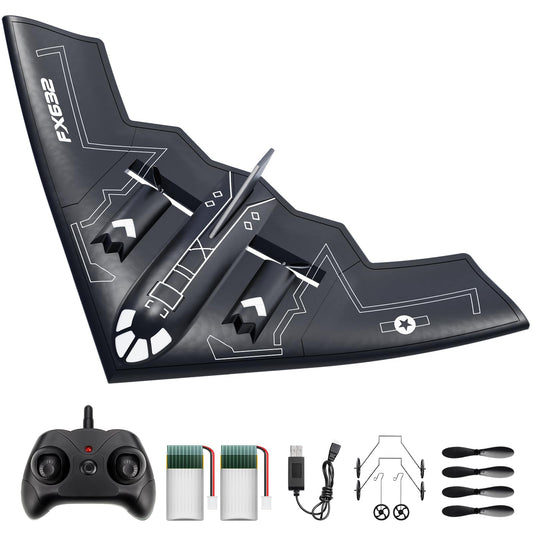 AIGIMU RC Airplane with B-2 Spirit stealth bomber design for display and flight.
