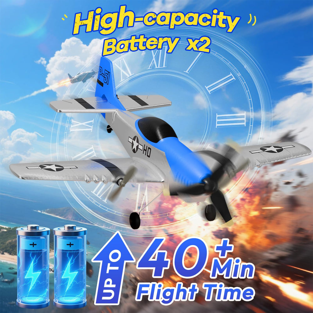 AIGIMU RC Airplane uses lightweight EPP foam for resilience.