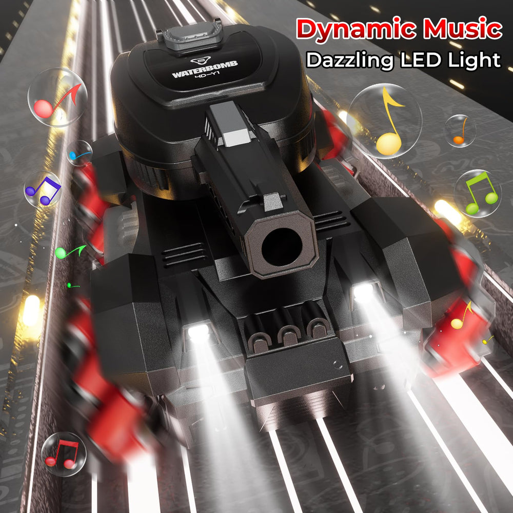 AIGIMU RC Tank durable ABS chassis withstands bumps during battles