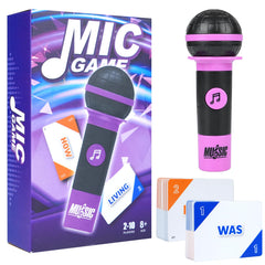 Aigomc mic misheard music trivia game for party laughs and easy setup.
