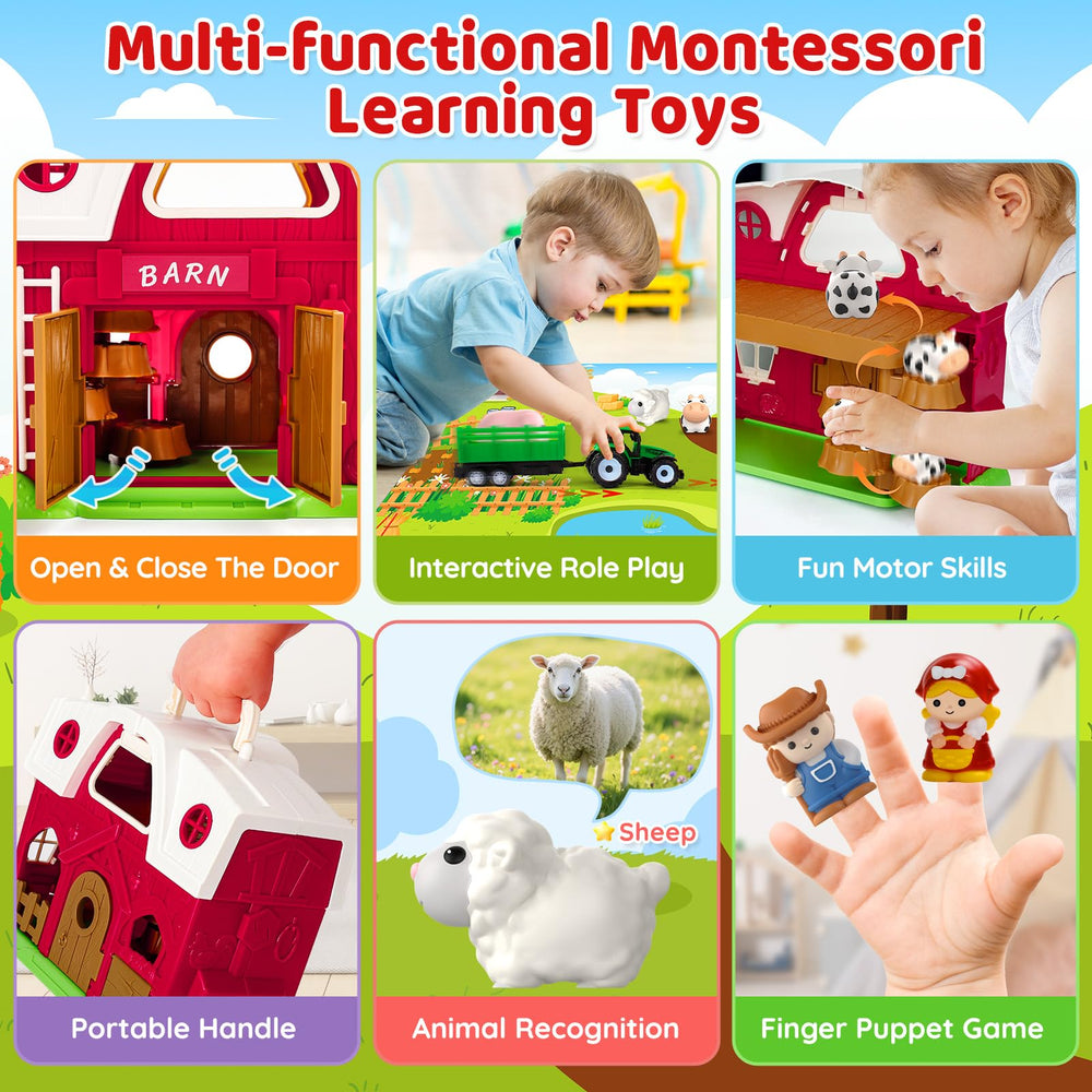 Aigybobo cart and fence support cooperative play and fine motor skills.