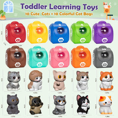 Aigybobo cat bags color coding supports early color and number recognition
