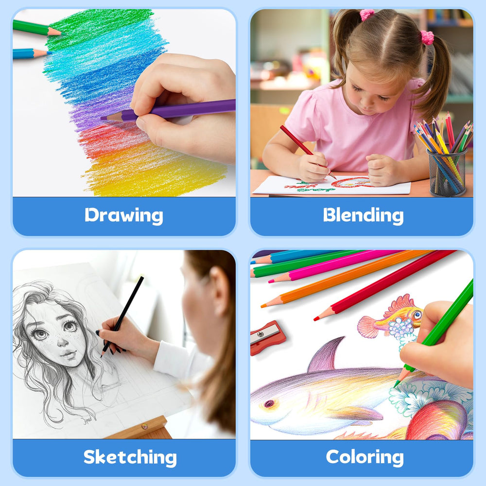 Color-organized bulk set ideal for classrooms or home studios.