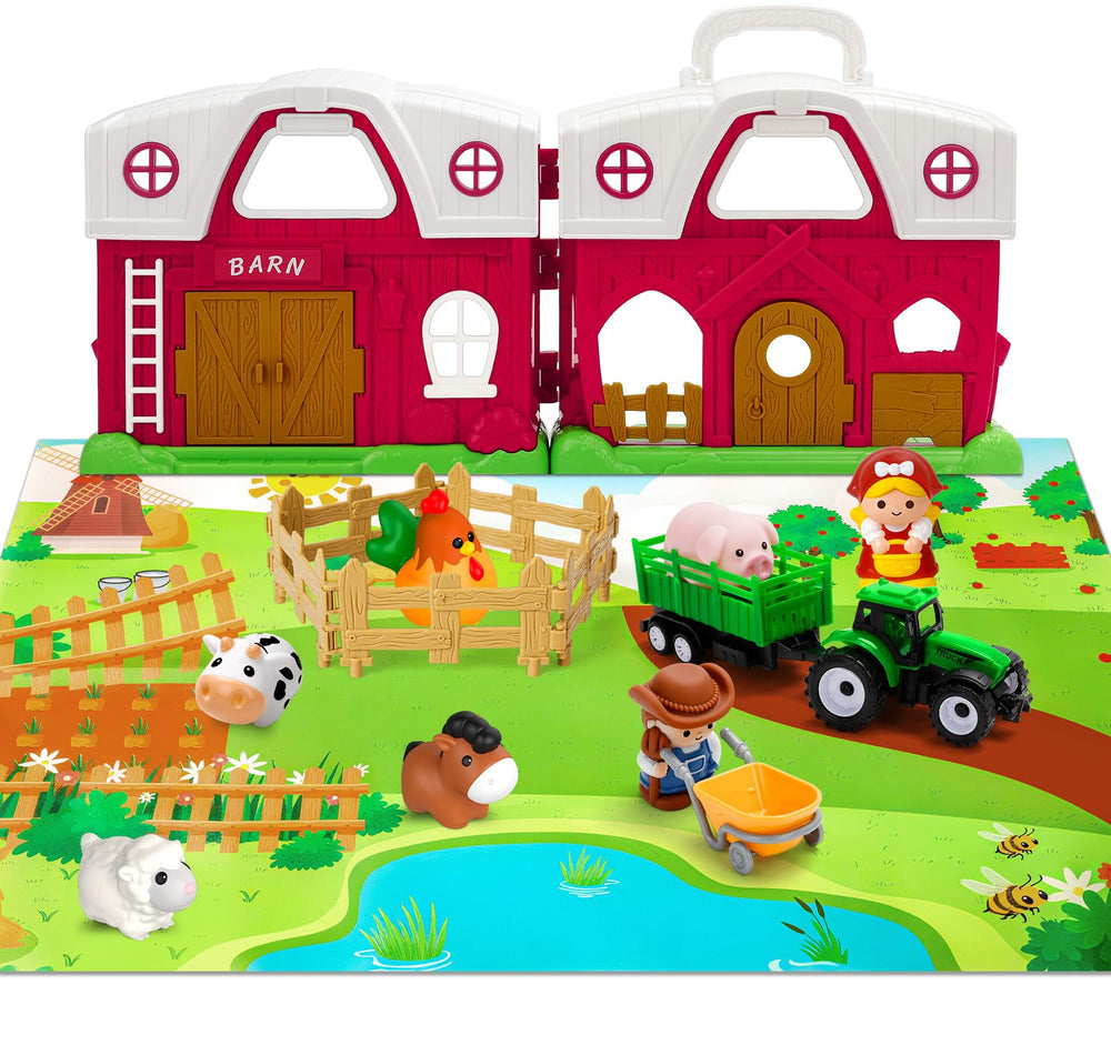 Aigybobo kids' farm play encourages creative, focused imaginative time.