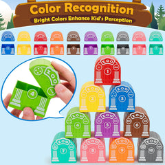 Aigybobo Montessori counting with 1-10 dots enhances number recognition