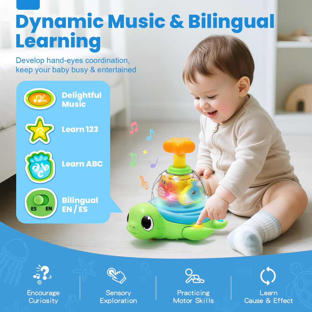 Aigybobo turtle toy uses safe materials for worry-free baby play.