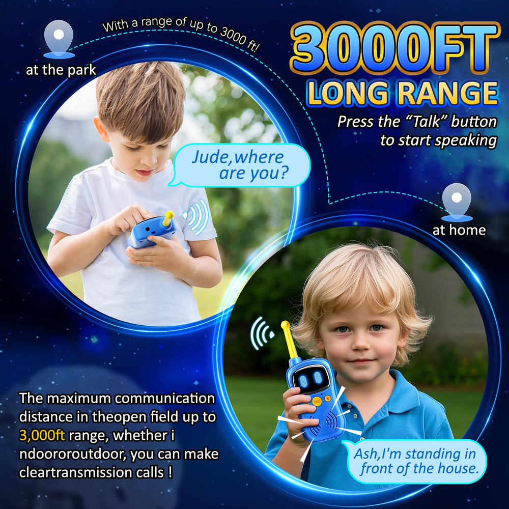 Aihuzai Astronaut Walkie Talkie durable ABS build withstands drops during active play.