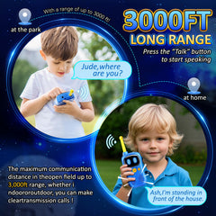 Aihuzai Astronaut Walkie Talkie durable ABS build withstands drops during active play.