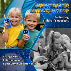 Aihuzai Astronaut Walkie Talkie includes blue lanyards for easy carrying.