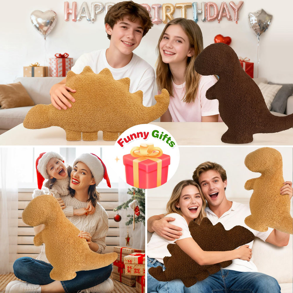 Aiideals dino nugget pillow puff-up reveal after opening