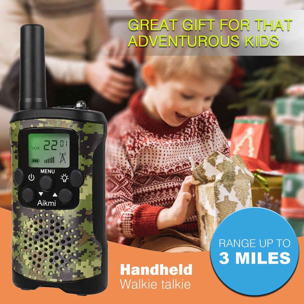 Close-up: 22-channel dial on Aikmi walkie talkie for private chats.