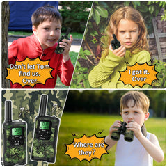 Aikmi kids two way radios used during pretend spy game to promote communication