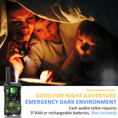 Aikmi walkie talkies and binoculars aid kid exploration outdoors