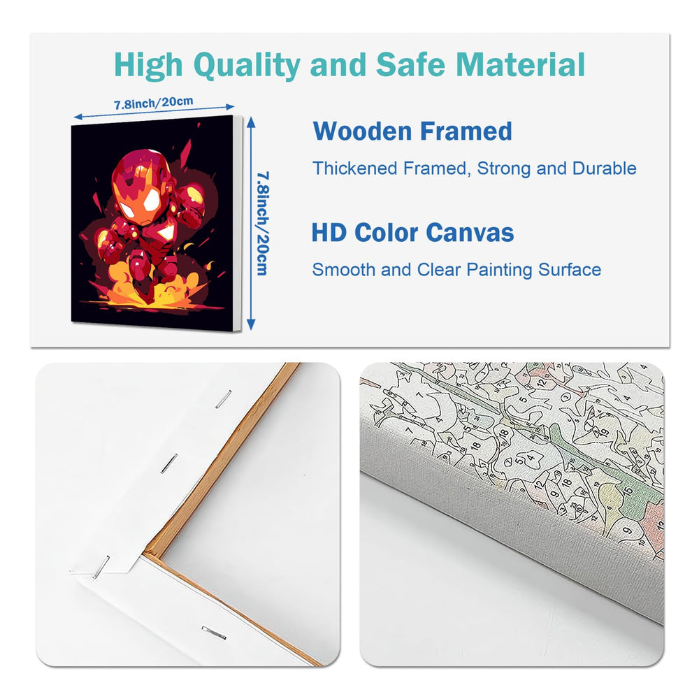ailibut high-definition printed textured canvases with clear number guidance