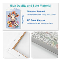 AILIBUT linen canvas with clear numbers for easy painting guidance