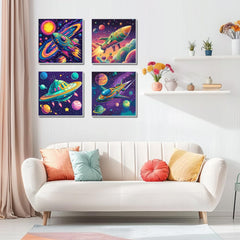 Vibrant acrylic paints ready to use right away