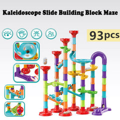 ailixinda marble track with 30 glass marbles for clear trajectory viewing and hands-on learning