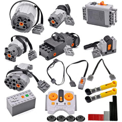 AIMATRIX power function motor set components ready for creative builds and robotics projects.