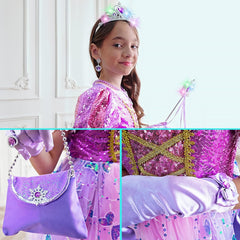 Aimeiar Princess Dress braid bag accessory keeps treasures during adventures.