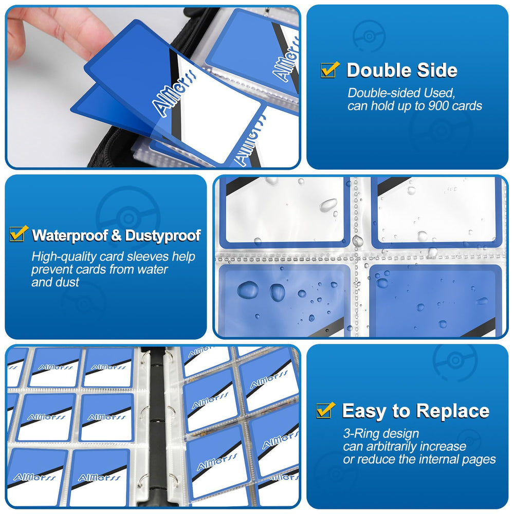 AIMerss zippered carrying case included for travel.