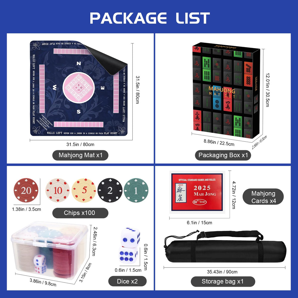 AIMUCT Mahjong Mat supports multi-game use for mahjong, poker, and more.
