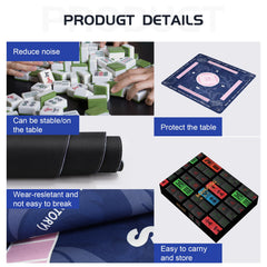 AIMUCT Mahjong Mat's noise-dampening surface minimizes clatter during play.
