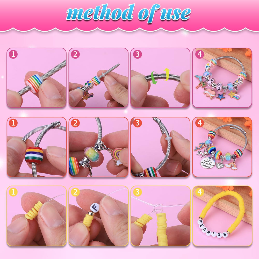 AIPRIDY strings and pliers included for easy DIY bracelet crafting