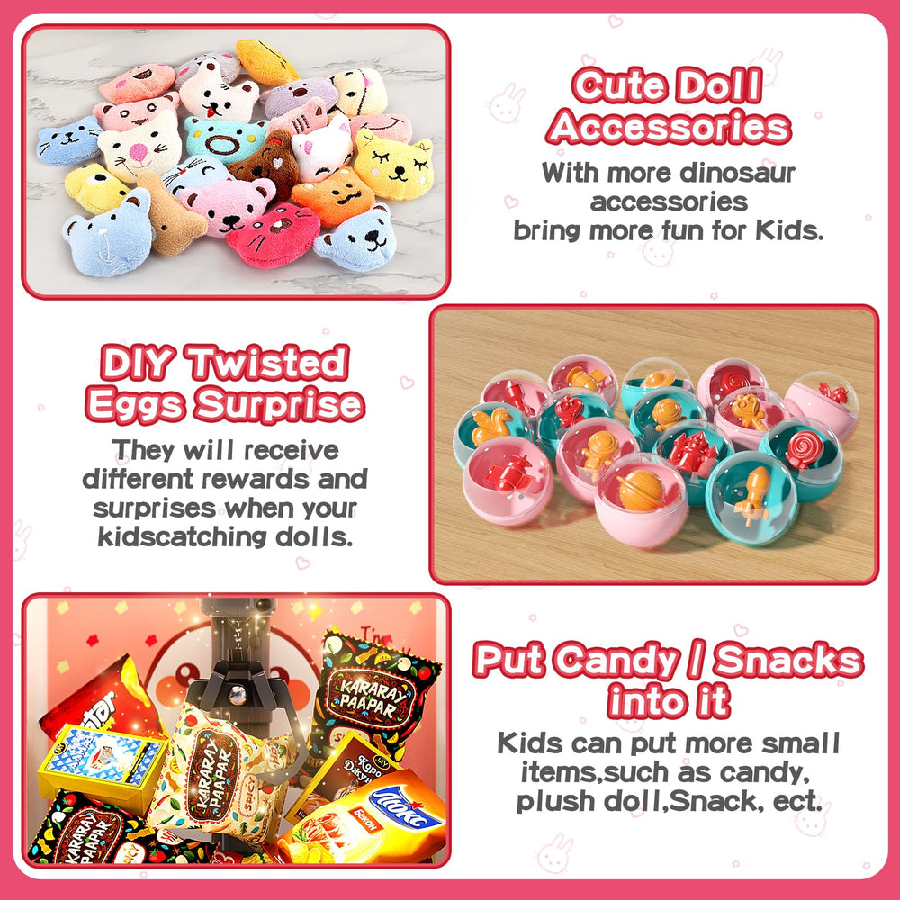 AIQI doll claw arcade demonstrates 360-degree rotation for versatile grabbing
