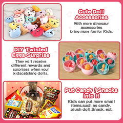 AIQI doll claw arcade demonstrates 360-degree rotation for versatile grabbing
