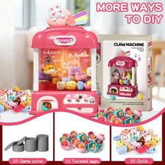 Aiqi claw machine offers 10 surprise eggs as rewards.