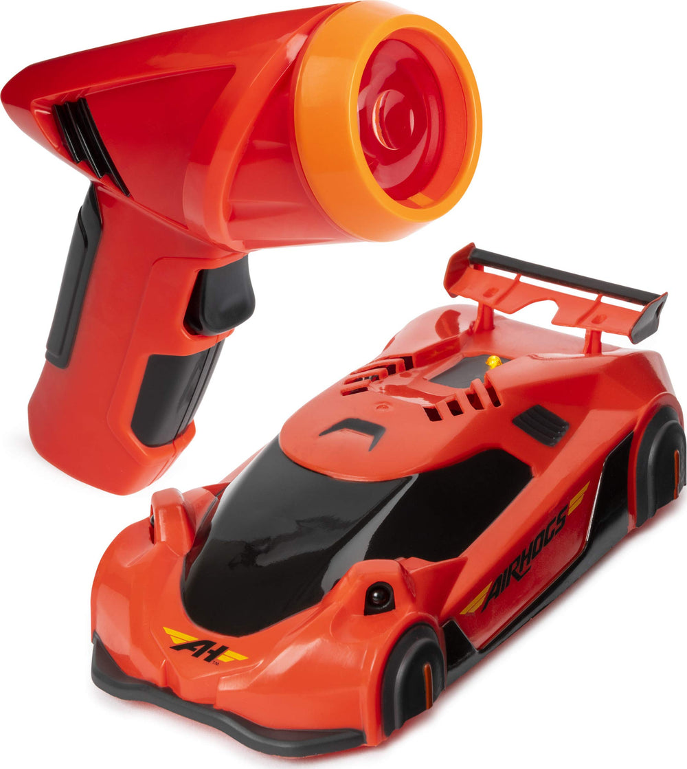 Air Hogs Zero Gravity Laser on wall for gravity-defying indoor racing.