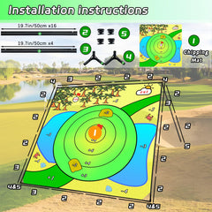 Airaperto Battle Golf Chipping Mat indoor outdoor use enables year-round fun