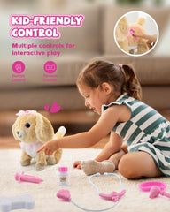 Airbition plush dog singing action enhances interactive storytelling sessions