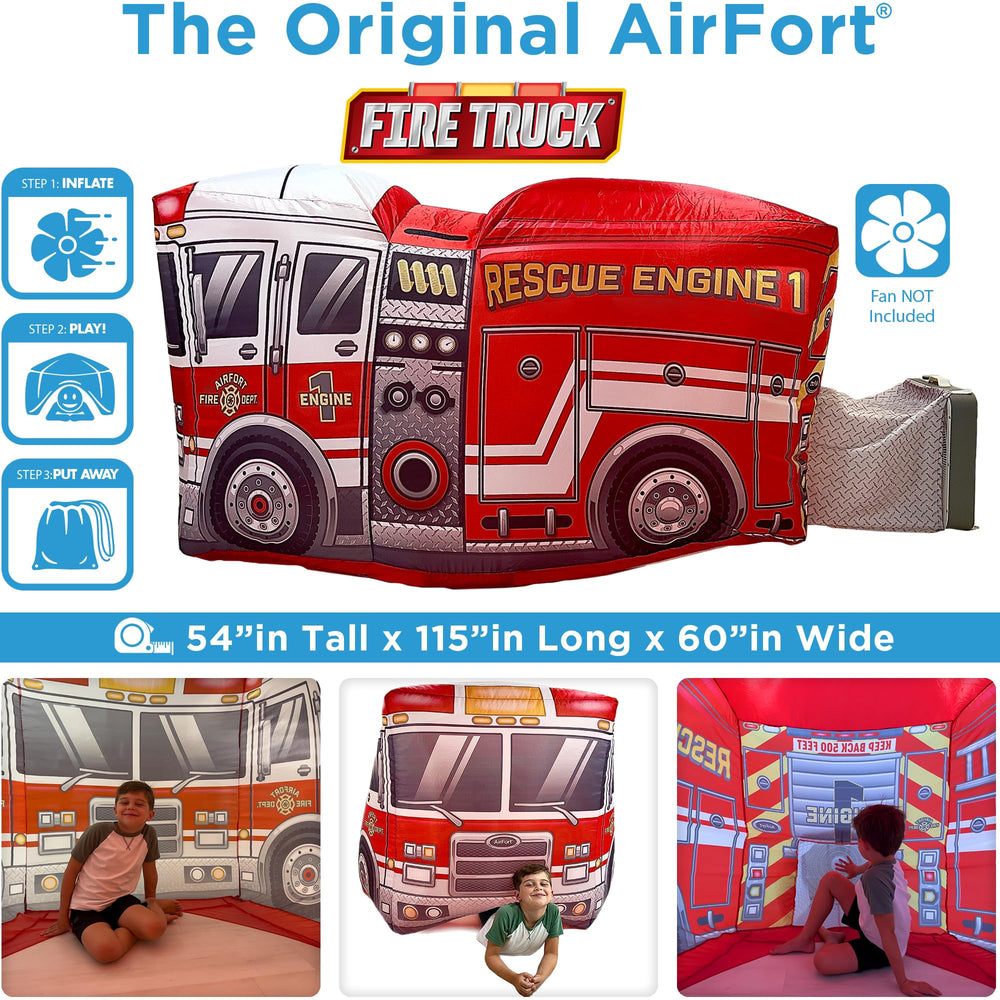 Air Fort Firetruck 6.5 ft diameter for shared space