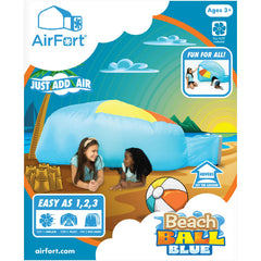 Inside the AIR FORT, kids enjoy open space and imaginative play.